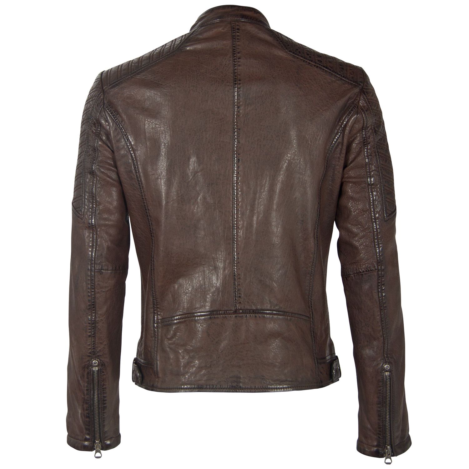 Geaca de Piele Naturala Barbati Gipsy Maro Inchis GMDamion LAPIV – IMBRACAMINTE