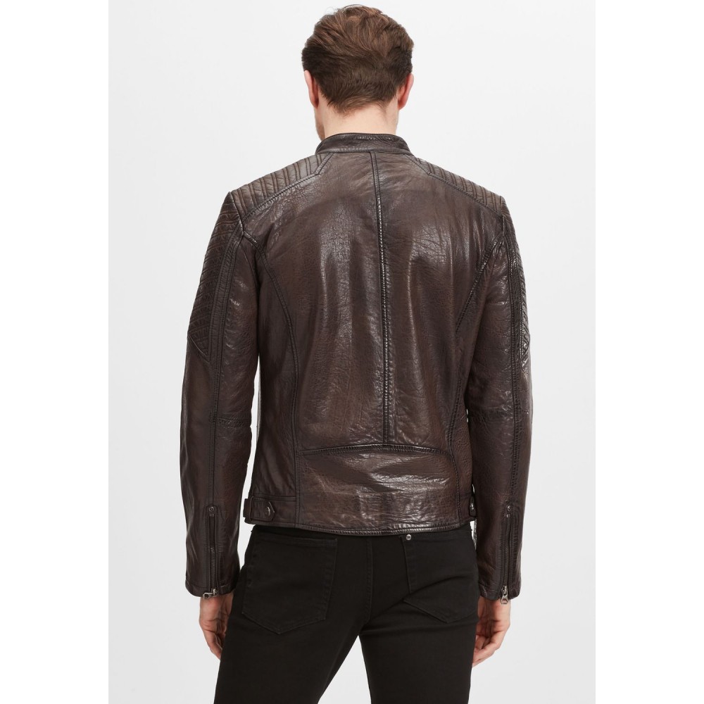 Geaca de Piele Naturala Barbati Gipsy Maro Inchis GMDamion LAPIV Geaca de Piele Naturala Barbati Gipsy Maro Inchis GMDamion LAPIV - readytowear.ro