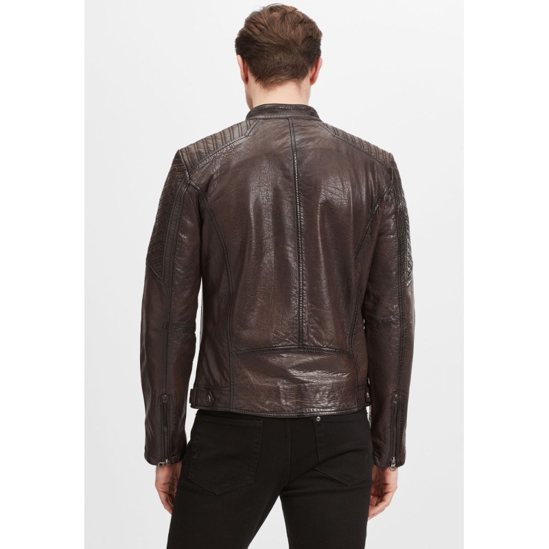 Geaca de Piele Naturala Barbati Gipsy Maro Inchis GMDamion LAPIV – IMBRACAMINTE