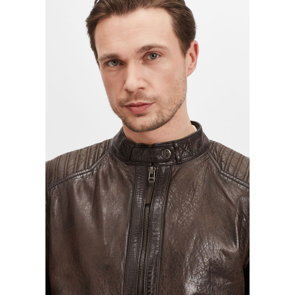 Geaca de Piele Naturala Barbati Gipsy Maro Inchis GMDamion LAPIV Geaca de Piele Naturala Barbati Gipsy Maro Inchis GMDamion LAPIV - readytowear.ro