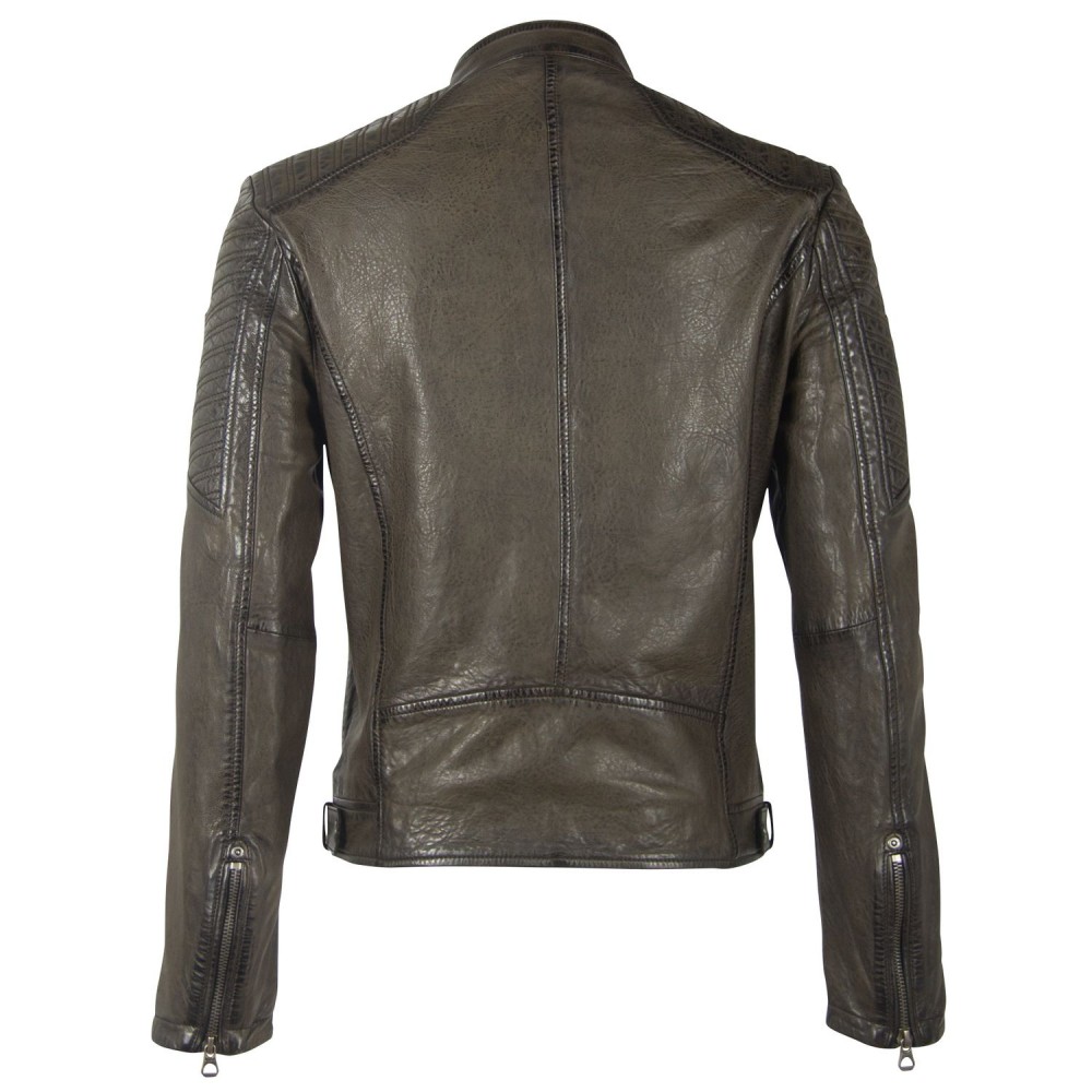 Geaca de Piele Barbati Gipsy Olive Inchis GMDamion LAPIV Geaca de Piele Barbati Gipsy Olive Inchis GMDamion LAPIV - readytowear.ro