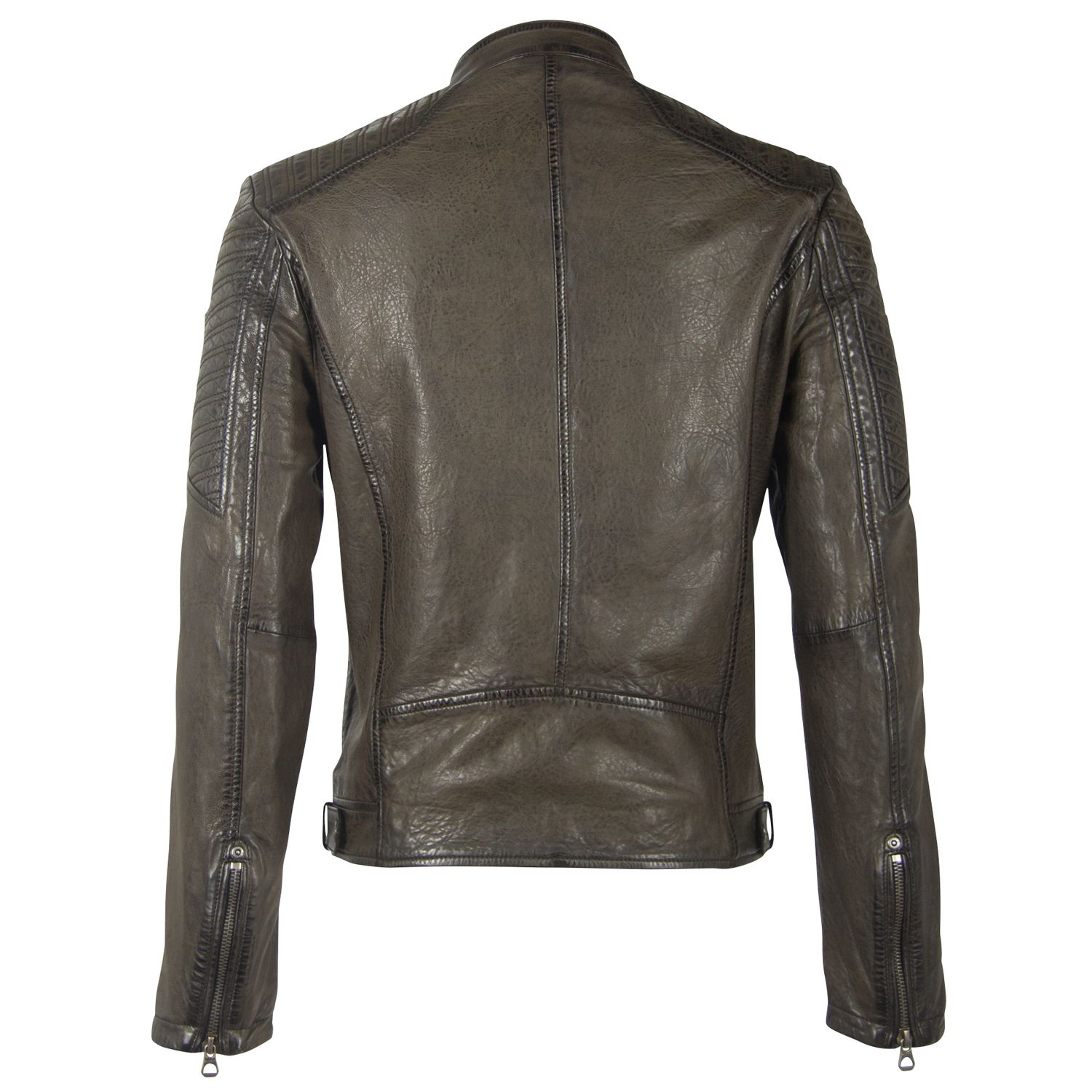 Geaca de Piele Barbati Gipsy Olive Inchis GMDamion LAPIV – IMBRACAMINTE