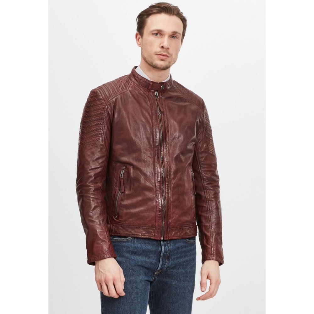 Geaca de Piele Naturala Barbati Gipsy Visinie GMDamion LAPIV geci de piele - readytowear.ro