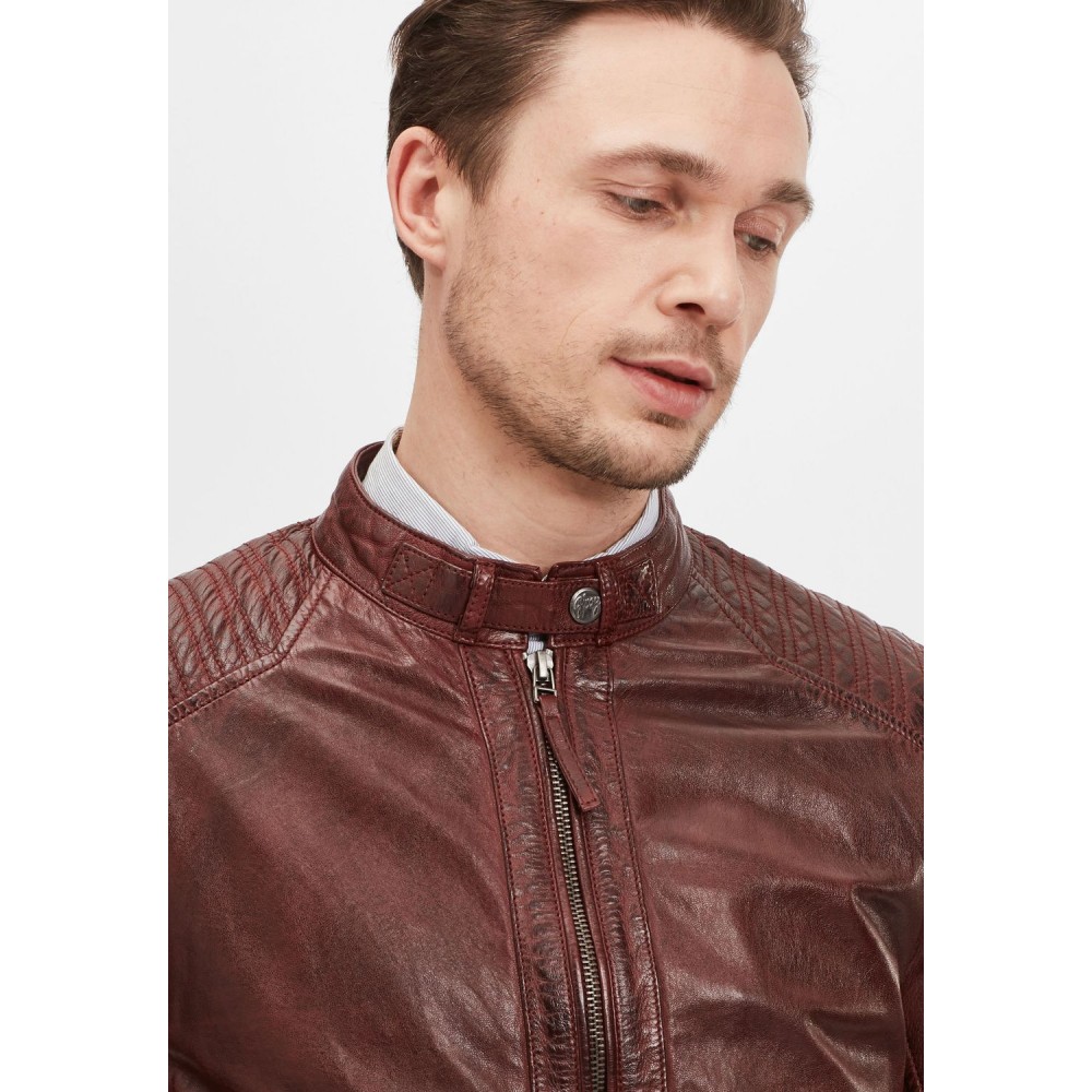 Geaca de Piele Naturala Barbati Gipsy Visinie GMDamion LAPIV geci de piele - readytowear.ro