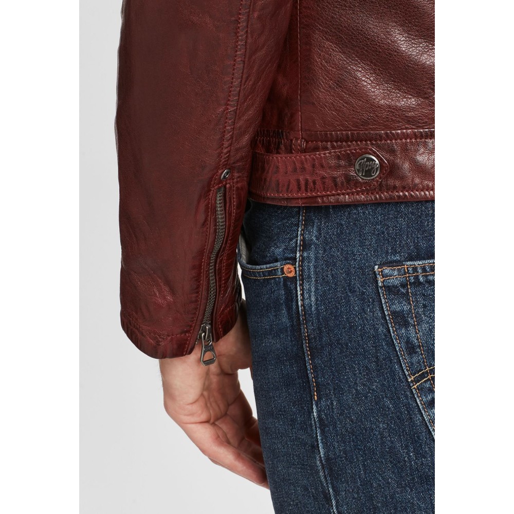 Geaca de Piele Naturala Barbati Gipsy Visinie GMDamion LAPIV geci de piele - readytowear.ro