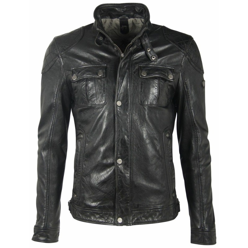 Geaca de Piele Barbati Gipsy Neagra GMDarric SF STUV – IMBRACAMINTE Geaca de Piele Barbati Gipsy Neagra GMDarric SF STUV – IMBRACAMINTE