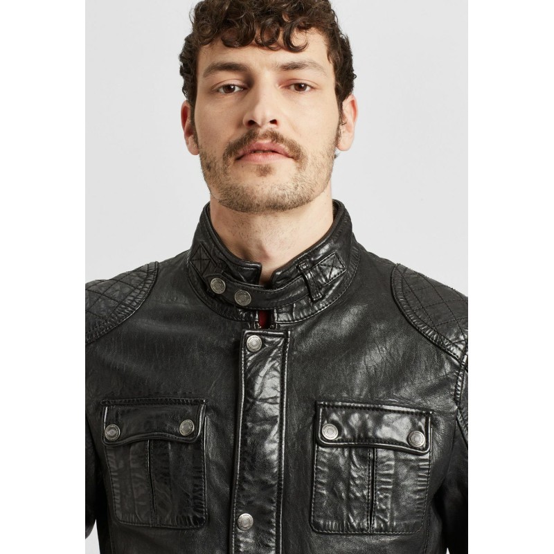 Geaca de Piele Barbati Gipsy Neagra GMDarric SF STUV – IMBRACAMINTE Geaca de Piele Barbati Gipsy Neagra GMDarric SF STUV – IMBRACAMINTE