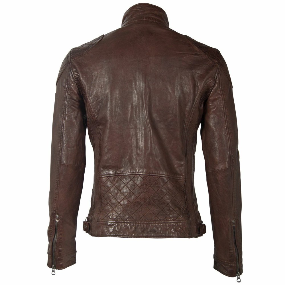 Geaca de Piele Naturala Barbati Gipsy Castanie GMDarric SF STUV Geaca de Piele Naturala Barbati Gipsy Castanie GMDarric SF STUV - readytowear.ro