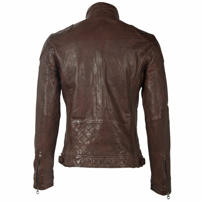 Geaca de Piele Naturala Barbati Gipsy Castanie GMDarric SF STUV – IMBRACAMINTE Geaca de Piele Naturala Barbati Gipsy Castanie GMDarric SF STUV – IMBRACAMINTE