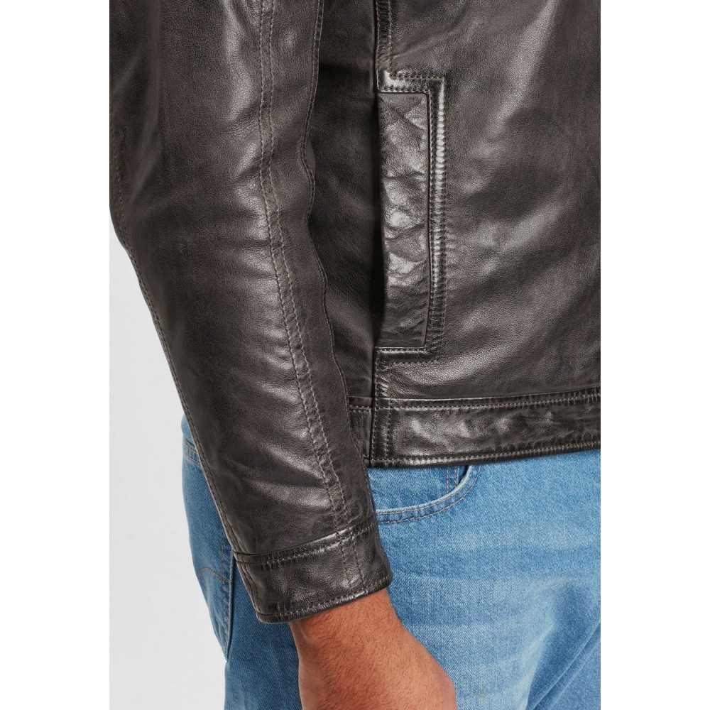 Geaca de Piele Barbati Gipsy Antracit GMDarron CF LACUV Geaca de Piele Barbati Gipsy Antracit GMDarron CF LACUV - readytowear.ro