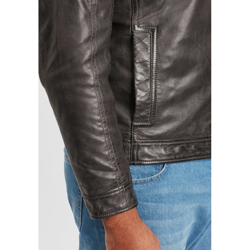 Geaca de Piele Barbati Gipsy Antracit GMDarron CF LACUV – IMBRACAMINTE Geaca de Piele Barbati Gipsy Antracit GMDarron CF LACUV – IMBRACAMINTE