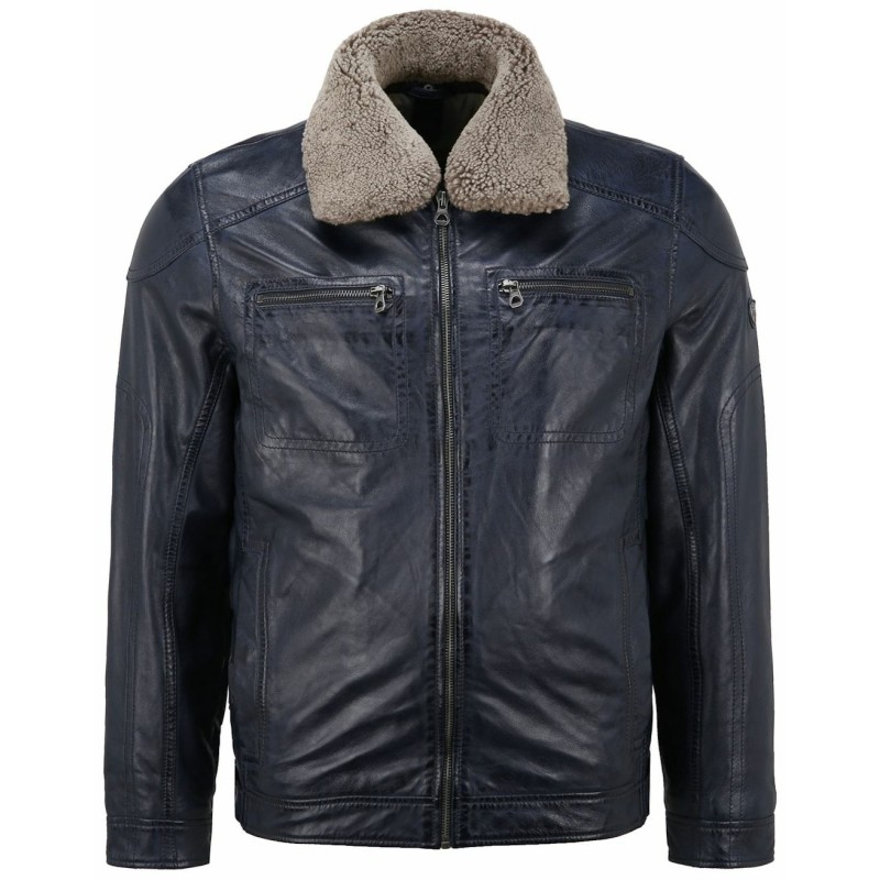 Geaca de Piele Barbati Gipsy Albastru Inchis GMDarron CF LACUV – IMBRACAMINTE Geaca de Piele Barbati Gipsy Albastru Inchis GMDarron CF LACUV – IMBRACAMINTE