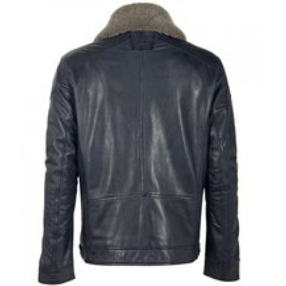 Geaca de Piele Barbati Gipsy Albastru Inchis GMDarron CF LACUV geci de piele - readytowear.ro