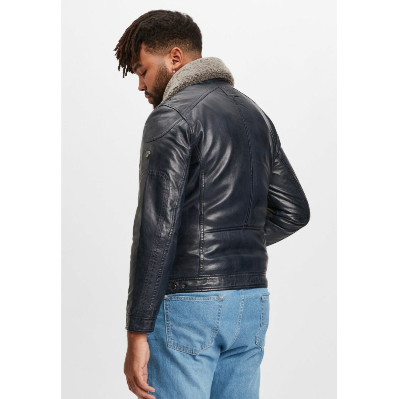 Geaca de Piele Barbati Gipsy Albastru Inchis GMDarron CF LACUV – IMBRACAMINTE Geaca de Piele Barbati Gipsy Albastru Inchis GMDarron CF LACUV – IMBRACAMINTE