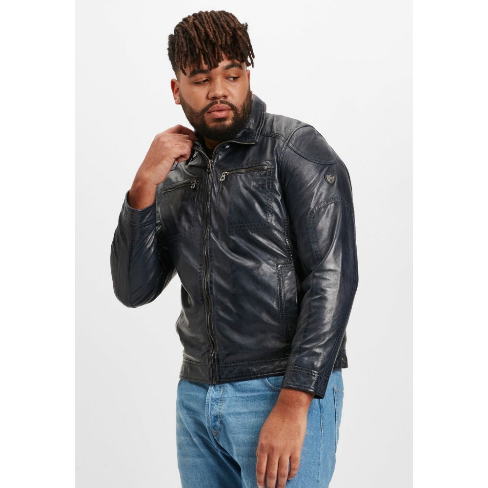 Geaca de Piele Barbati Gipsy Albastru Inchis GMDarron CF LACUV Geaca de Piele Barbati Gipsy Albastru Inchis GMDarron CF LACUV - readytowear.ro