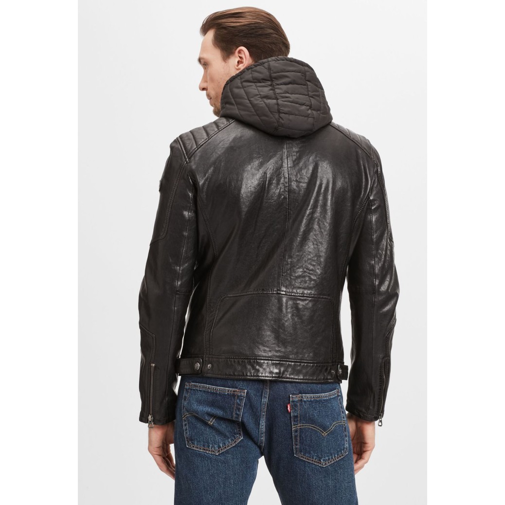 Geaca de Piele Barbati Gipsy Neagra GMDasdyn LVV – Black Friday