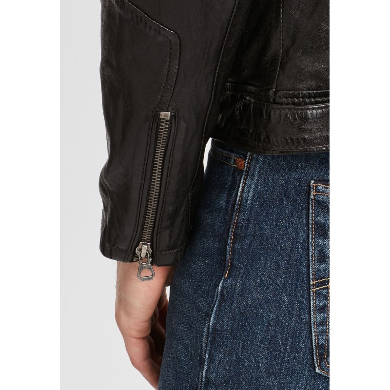 Geaca de Piele Barbati Gipsy Neagra GMDasdyn LVV – Black Friday