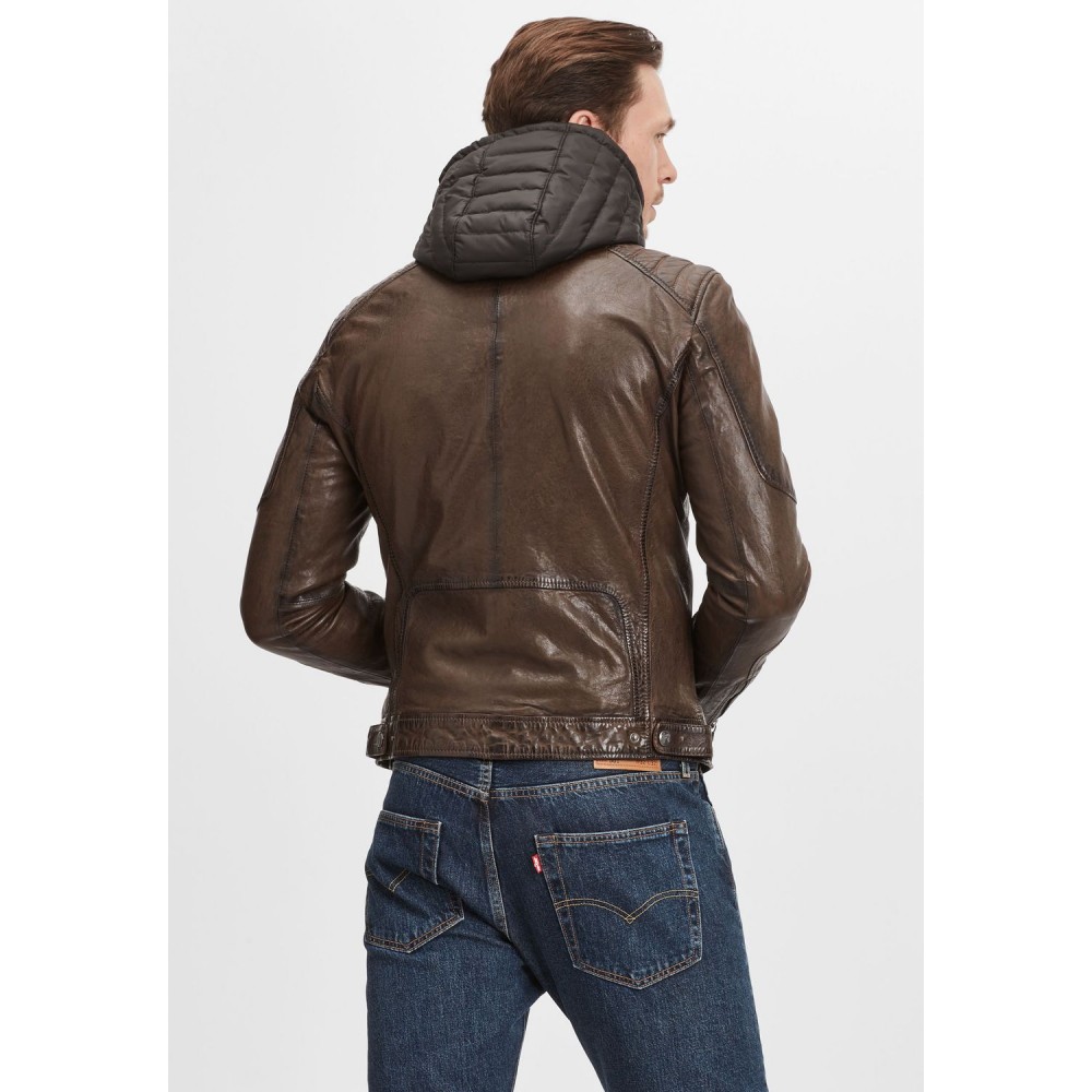 Geaca de Piele Barbati Gipsy Maro Inchis GMDasdyn LVV Geaca de Piele Barbati Gipsy Maro Inchis GMDasdyn LVV - readytowear.ro