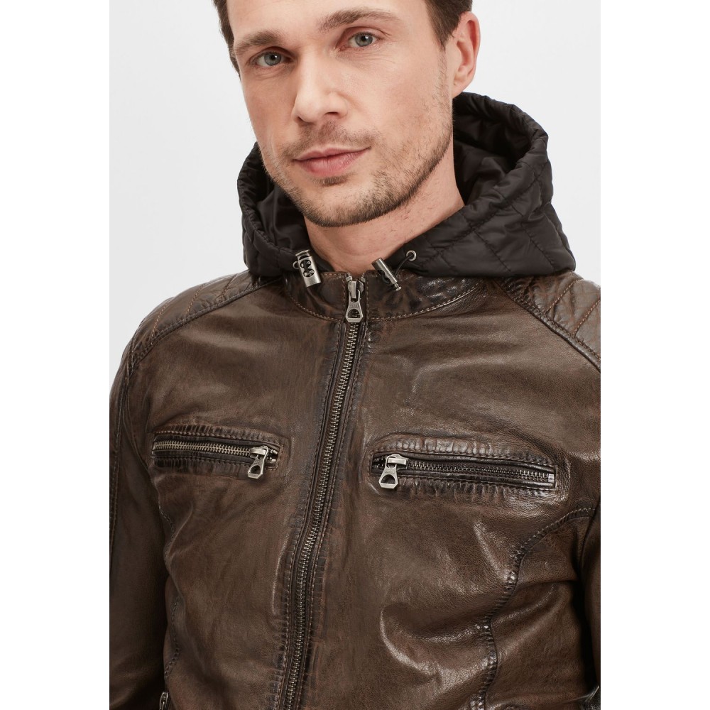 Geaca de Piele Barbati Gipsy Maro Inchis GMDasdyn LVV Geaca de Piele Barbati Gipsy Maro Inchis GMDasdyn LVV - readytowear.ro