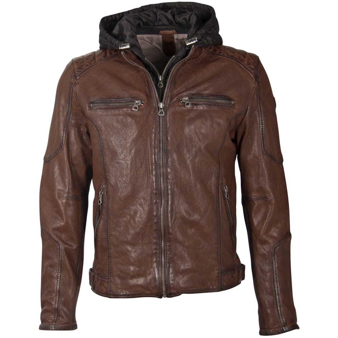 Geaca de Piele Barbati Gipsy Maro Deschis GMDasdyn LVV – IMBRACAMINTE