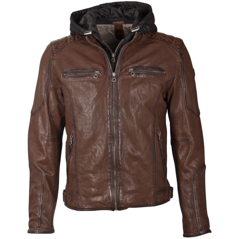 Geaca de Piele Barbati Gipsy Maro Deschis GMDasdyn LVV – IMBRACAMINTE