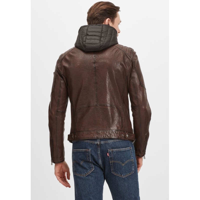 Geaca de Piele Barbati Gipsy Maro Deschis GMDasdyn LVV – IMBRACAMINTE