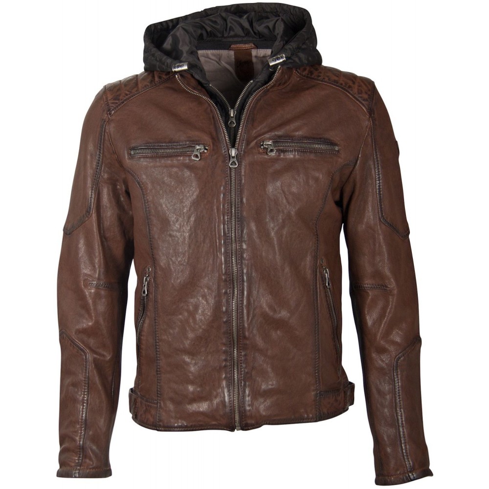 Geaca de Piele Barbati Gipsy Maro Deschis GMDasdyn LVV - readytowear