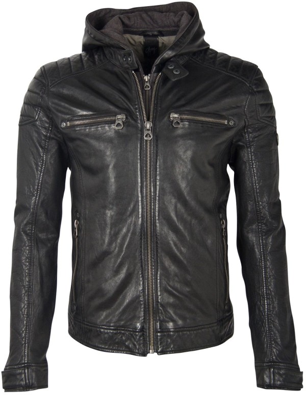 Geaca de Piele Barbati Gipsy Neagra GMDigo LAOV – IMBRACAMINTE — fotografia 1