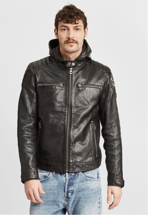 Geaca de Piele Barbati Gipsy Neagra GMDigo LAOV – IMBRACAMINTE — fotografia 3