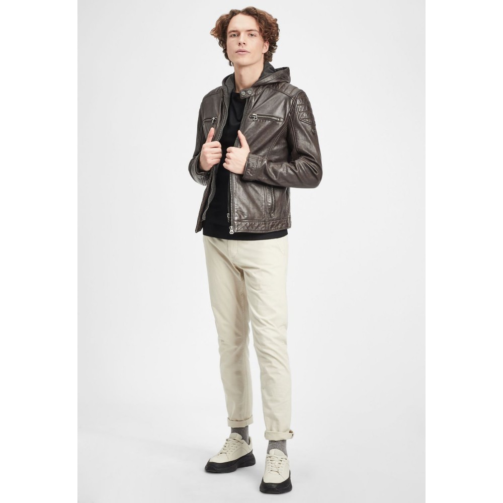 Geaca de Piele Barbati Gipsy Maro Inchis GMDigo LAOV Geaca de Piele Barbati Gipsy Maro Inchis GMDigo LAOV - readytowear.ro