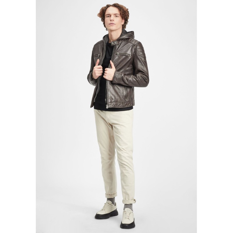 Geaca de Piele Barbati Gipsy Maro Inchis GMDigo LAOV – IMBRACAMINTE