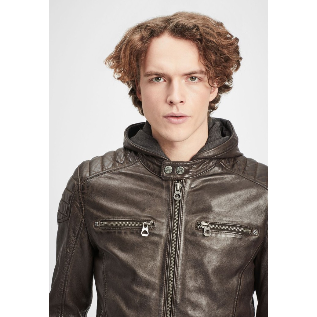 Geaca de Piele Barbati Gipsy Maro Inchis GMDigo LAOV – IMBRACAMINTE Geaca de Piele Barbati Gipsy Maro Inchis GMDigo LAOV – IMBRACAMINTE