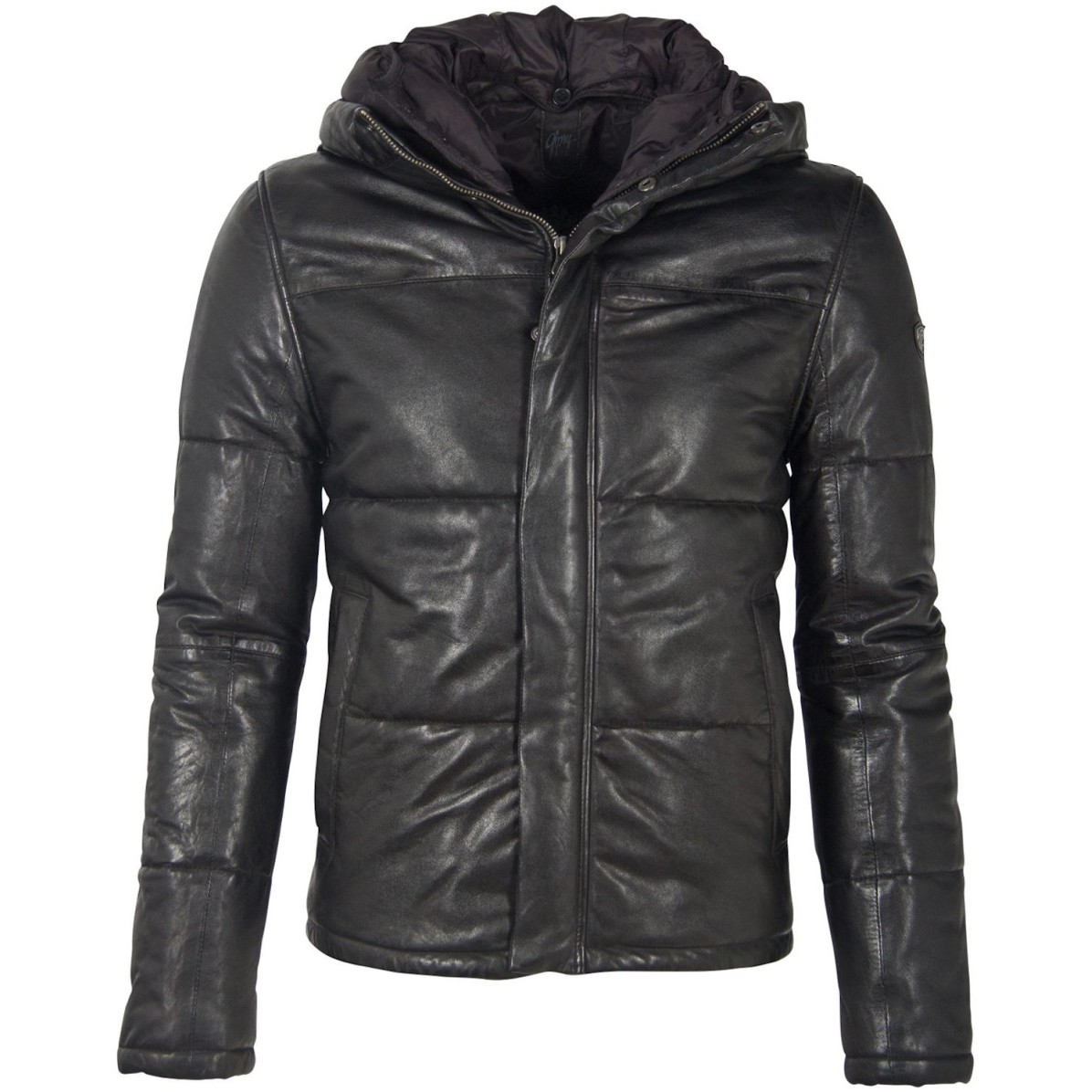 Geaca de Piele Naturala Barbati Gipsy Neagra GMDrale LACEV W – IMBRACAMINTE