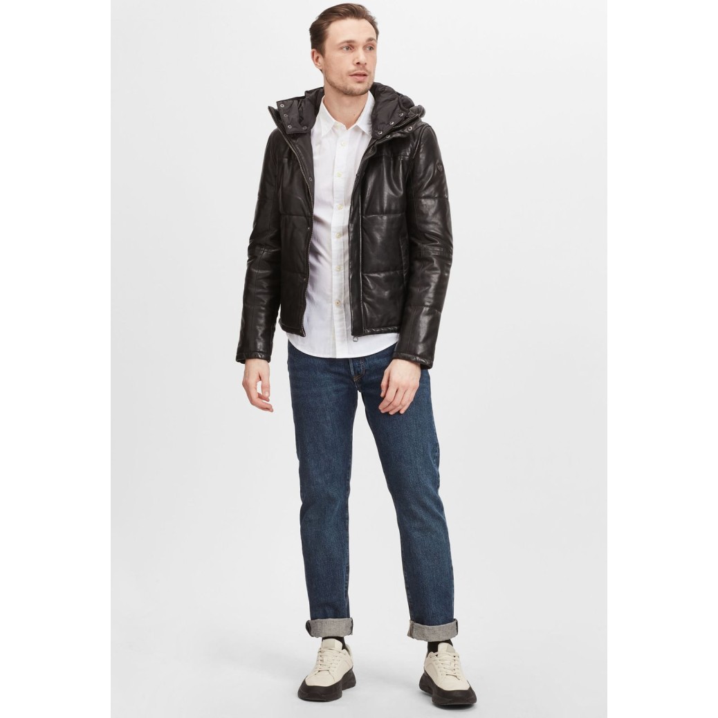 Geaca de Piele Naturala Barbati Gipsy Neagra GMDrale LACEV W – IMBRACAMINTE
