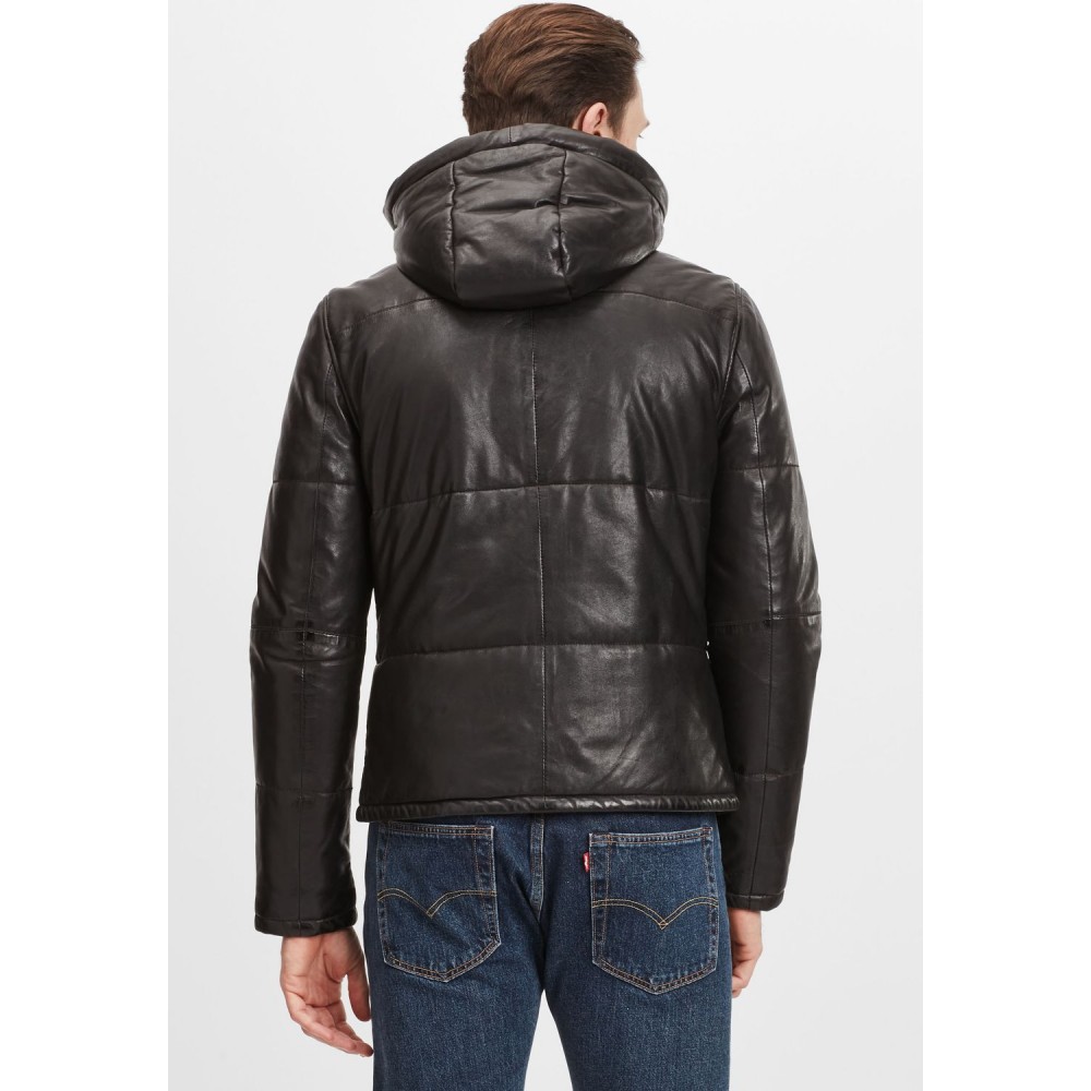 Geaca de Piele Naturala Barbati Gipsy Neagra GMDrale LACEV W Geaca de Piele Naturala Barbati Gipsy Neagra GMDrale LACEV W - readytowear.ro