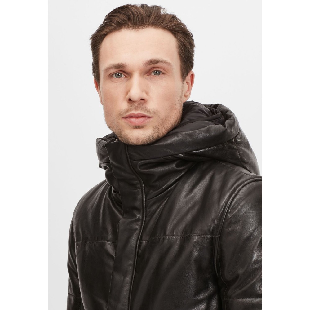 Geaca de Piele Naturala Barbati Gipsy Neagra GMDrale LACEV W Geaca de Piele Naturala Barbati Gipsy Neagra GMDrale LACEV W - readytowear.ro