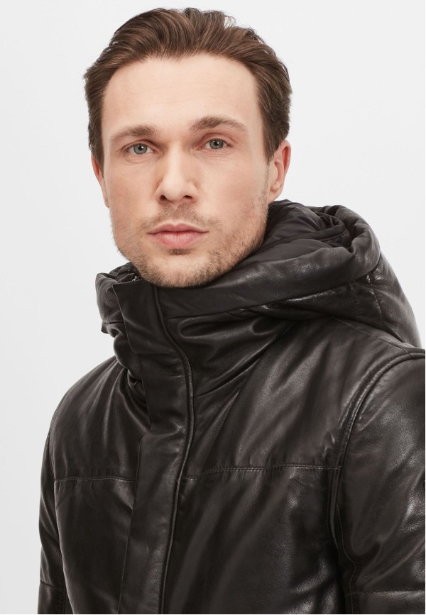 Geaca de Piele Naturala Barbati Gipsy Neagra GMDrale LACEV W – IMBRACAMINTE — fotografia 7