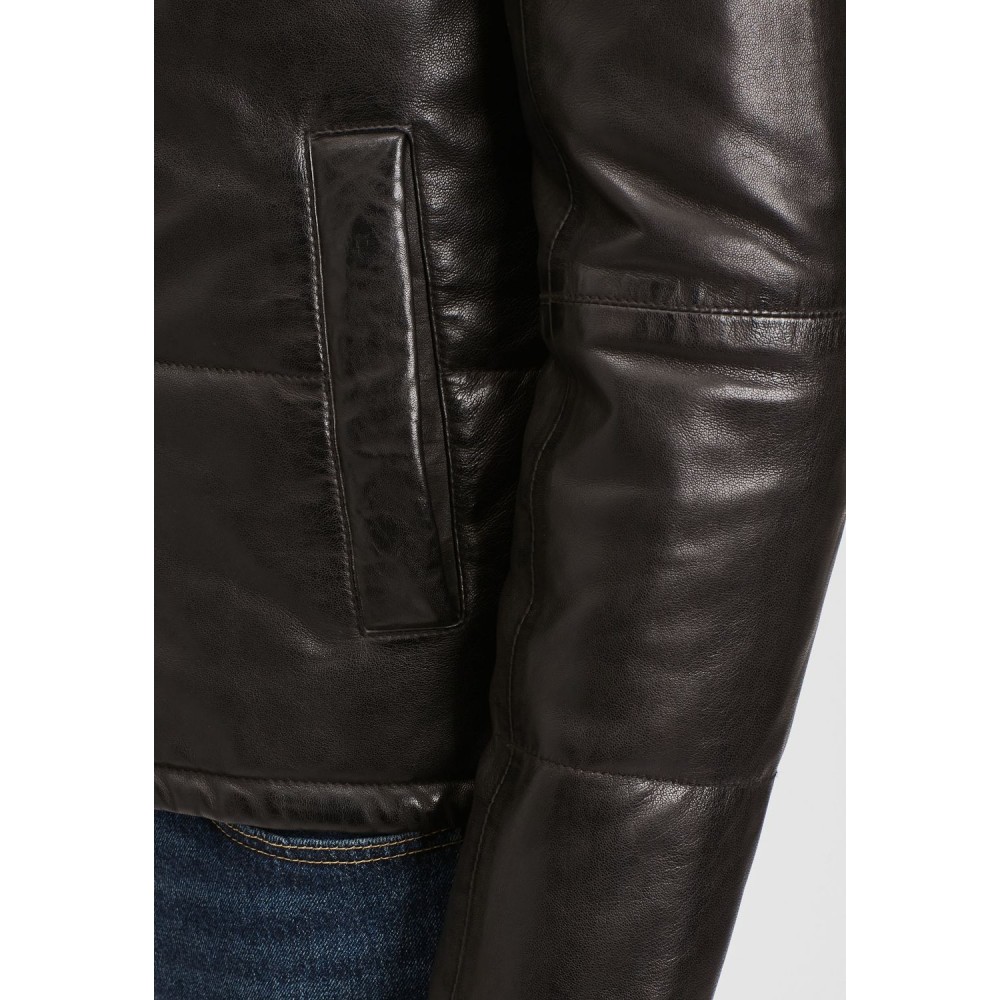 Geaca de Piele Naturala Barbati Gipsy Neagra GMDrale LACEV W Geaca de Piele Naturala Barbati Gipsy Neagra GMDrale LACEV W - readytowear.ro