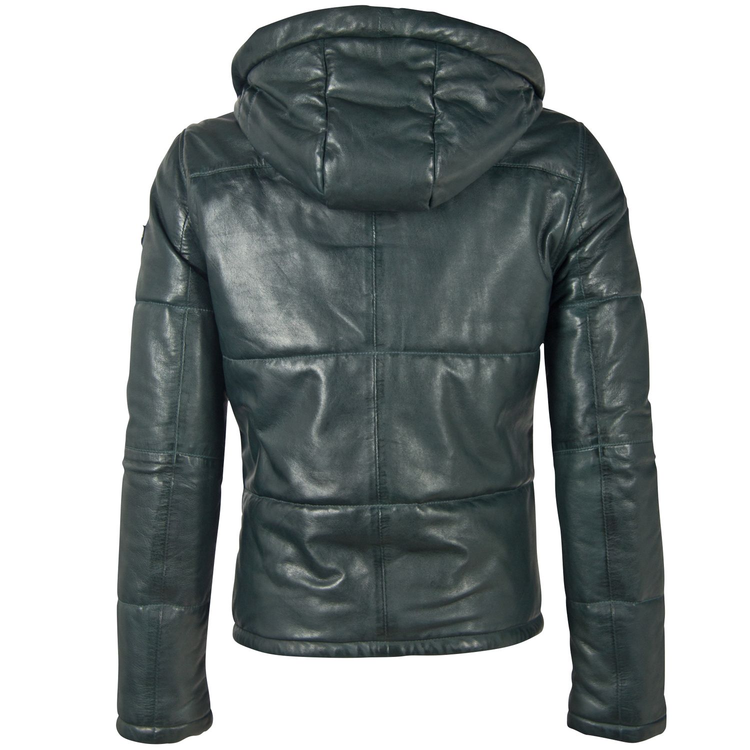 Geaca de Piele Barbati Gipsy Verde GMDrale LACEV W – IMBRACAMINTE