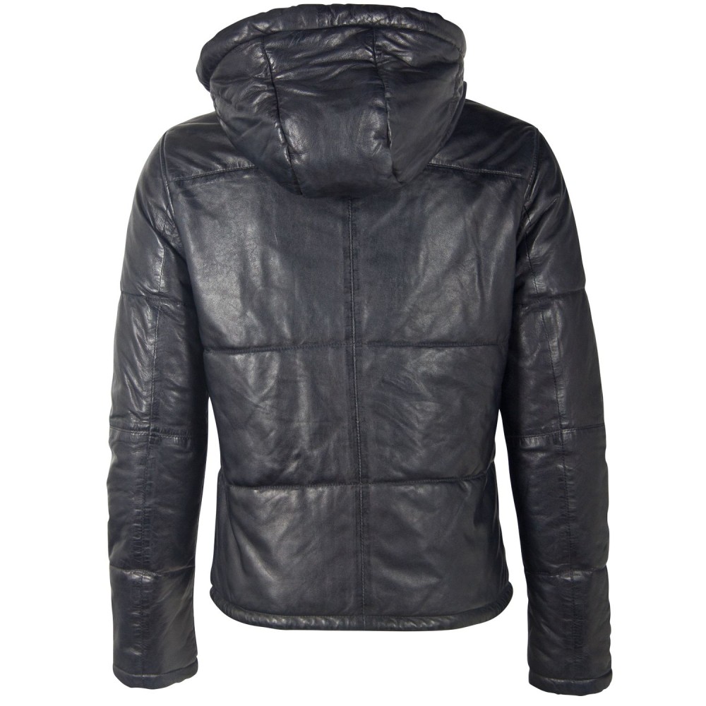 Geaca de Piele Barbati Gipsy Bleumarin GMDrale LACEV W geci de piele - readytowear.ro