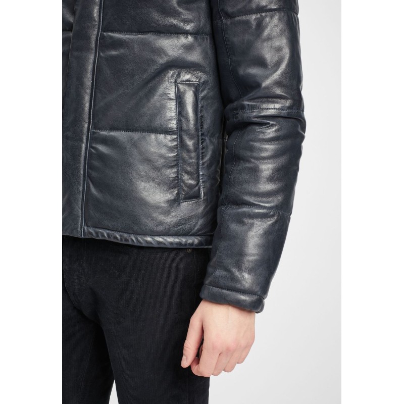 Geaca de Piele Barbati Gipsy Bleumarin GMDrale LACEV W – IMBRACAMINTE