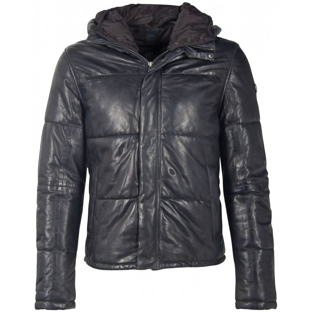 Geaca de Piele Barbati Gipsy Bleumarin GMDrale LACEV W Geaca de Piele Barbati Gipsy Bleumarin GMDrale LACEV W - readytowear