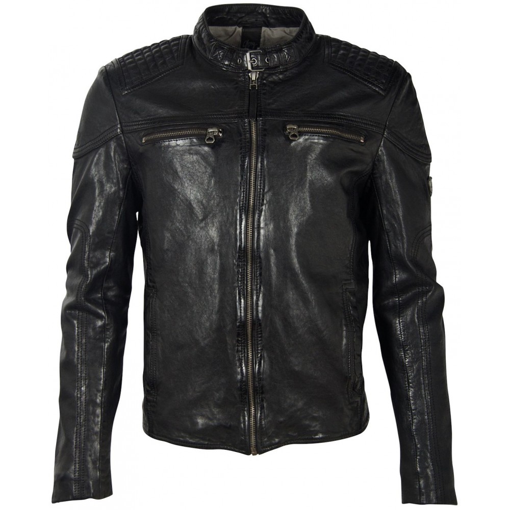 Geaca de Piele Barbati Gipsy Neagra GMFeliks LDAV Geaca de Piele Barbati Gipsy Neagra GMFeliks LDAV - readytowear.ro