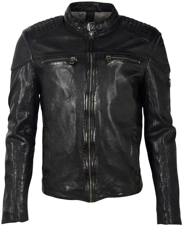 Geaca de Piele Barbati Gipsy Neagra GMFeliks LDAV – IMBRACAMINTE — fotografia 1