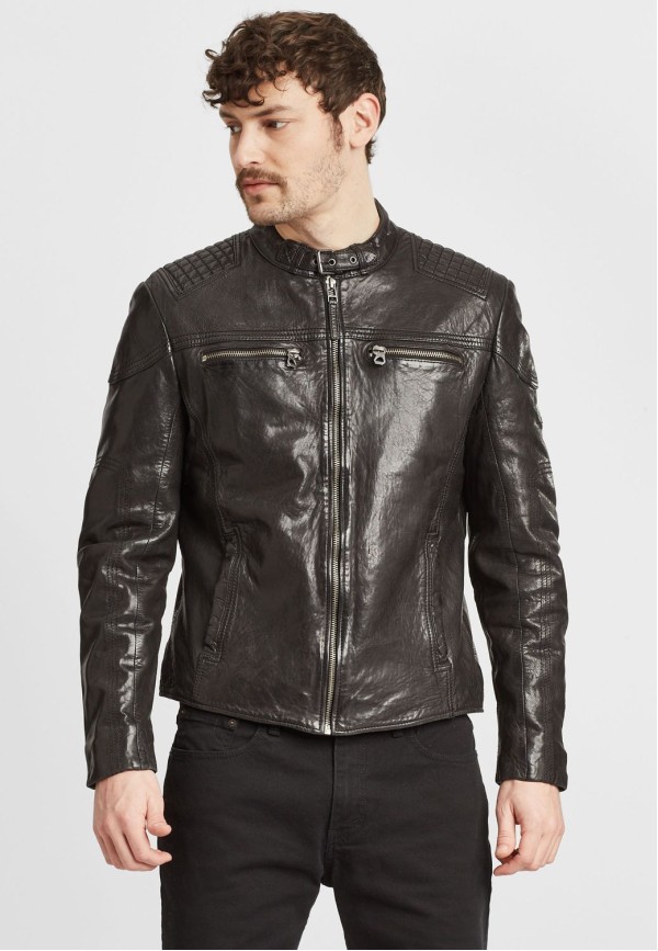 Geaca de Piele Barbati Gipsy Neagra GMFeliks LDAV – IMBRACAMINTE — fotografia 4