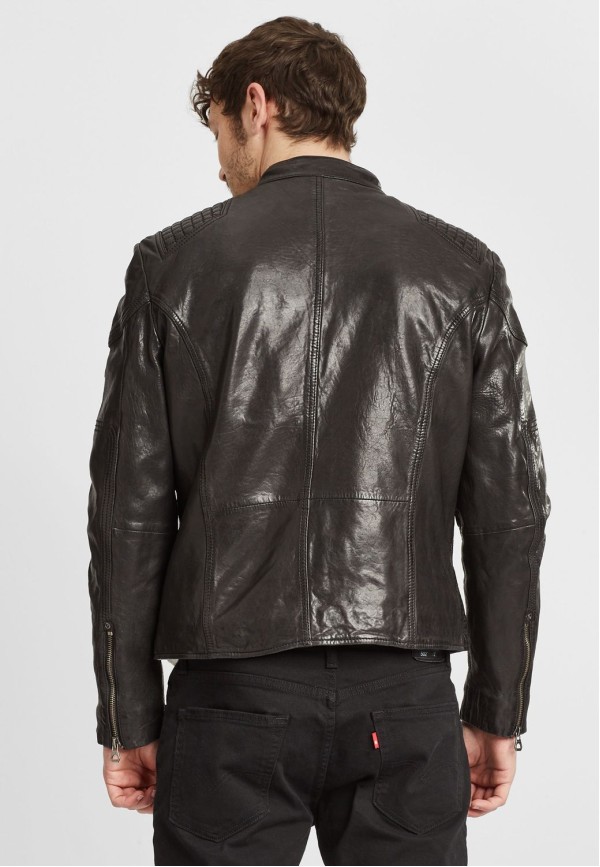 Geaca de Piele Barbati Gipsy Neagra GMFeliks LDAV – IMBRACAMINTE — fotografia 5