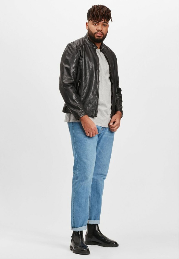 Geaca de Piele Barbati Gipsy Neagra GMJano CF LAPIV – IMBRACAMINTE — fotografia 3