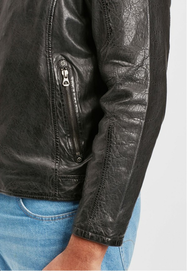 Geaca de Piele Barbati Gipsy Neagra GMJano CF LAPIV – IMBRACAMINTE — fotografia 7