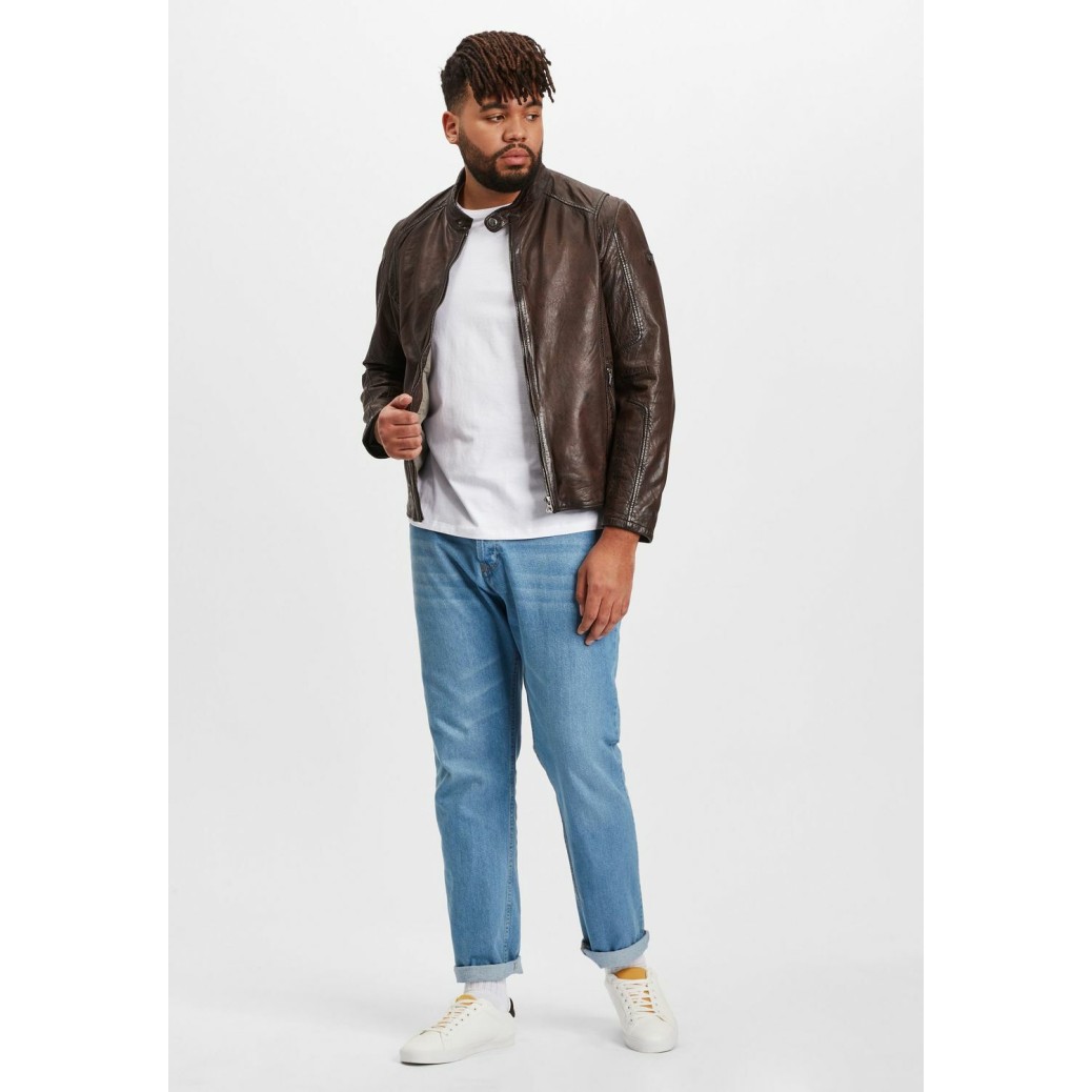 Geaca de Piele Barbati Gipsy Maro Inchis GMJano CF LAPIV – IMBRACAMINTE