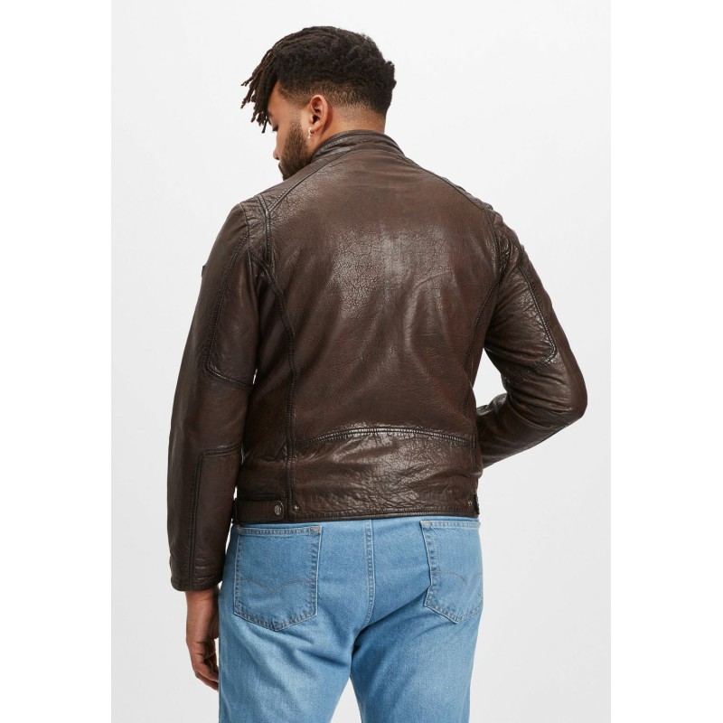 Geaca de Piele Barbati Gipsy Maro Inchis GMJano CF LAPIV – IMBRACAMINTE